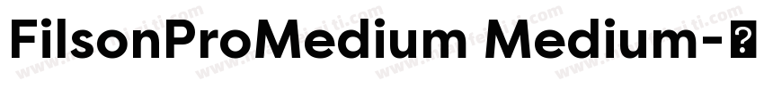 FilsonProMedium Medium字体转换